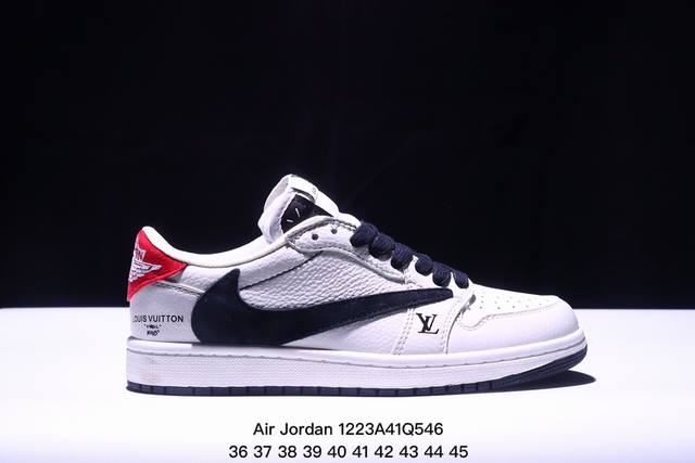 简介：Travis Scott X Fragment Design X乔丹 Jordan Air Jordan 1 Low Og Sp Aj1 乔1 Lv联名