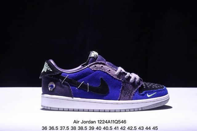 新 倒钩 Aj1 有点不一样！当红嘻哈歌手特拉维斯 斯科特携手travis Scott X Nike Air Jordan 1 Low Og Sp Velvet