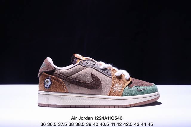 新 倒钩 Aj1 有点不一样！当红嘻哈歌手特拉维斯 斯科特携手travis Scott X Nike Air Jordan 1 Low Og Sp Velvet