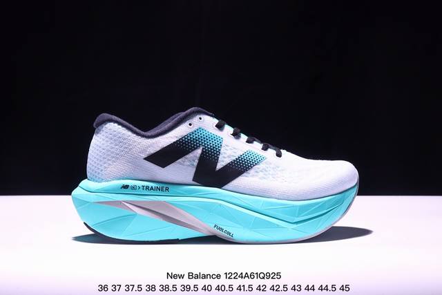 New Balance Nb Fresh Foam X More V3Tds防滑耐磨低帮跑步鞋 黑，拼接鞋面赋予双足出色的舒适感与酷爽体验。外观设计穿着简易，轻