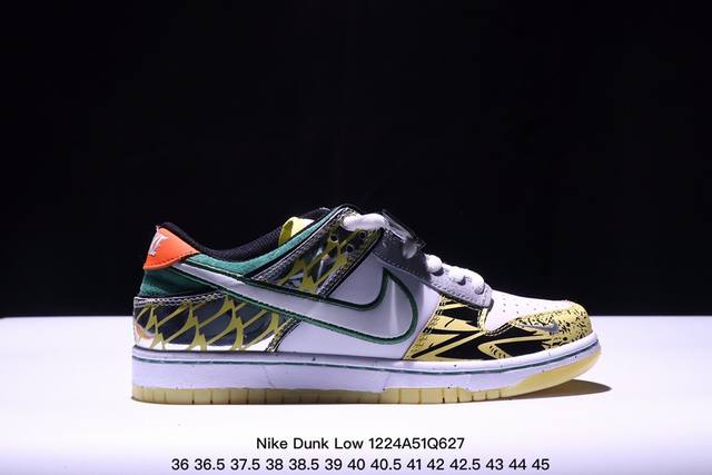 耐克division Street X Nike Dunk Low “What The Ducks Of A Feather” 舒适 防滑耐磨 低帮 板鞋 白黄