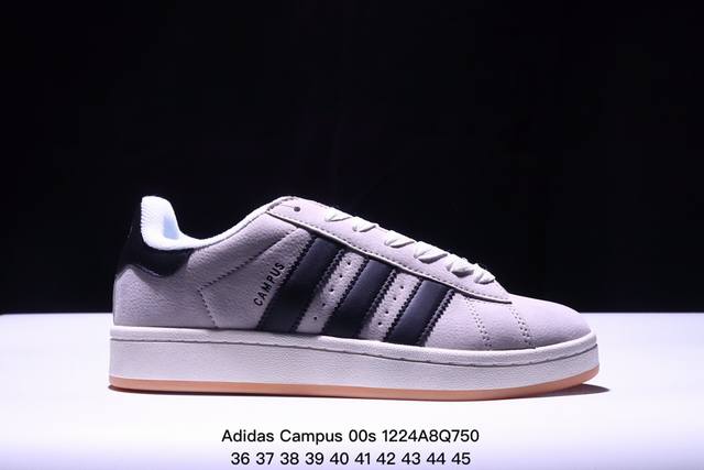 Adidas Originals Campus 00S 学院系列 面包风经典复古低帮百搭休闲运动板鞋 尺码：36-45 Xm1224Q750