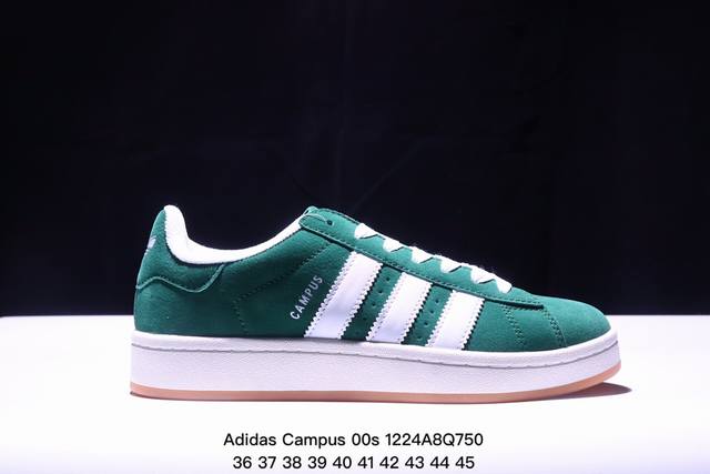 Adidas Originals Campus 00S 学院系列 面包风经典复古低帮百搭休闲运动板鞋 尺码：36-45 Xm1224Q750