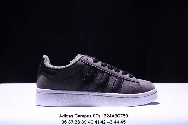 Adidas Originals Campus 00S 学院系列 面包风经典复古低帮百搭休闲运动板鞋 尺码：36-45 Xm1224Q750