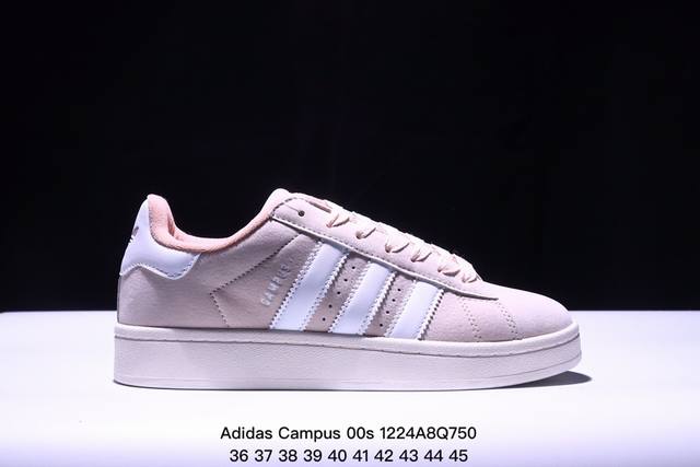 Adidas Originals Campus 00S 学院系列 面包风经典复古低帮百搭休闲运动板鞋 尺码：36-45 Xm1224Q750