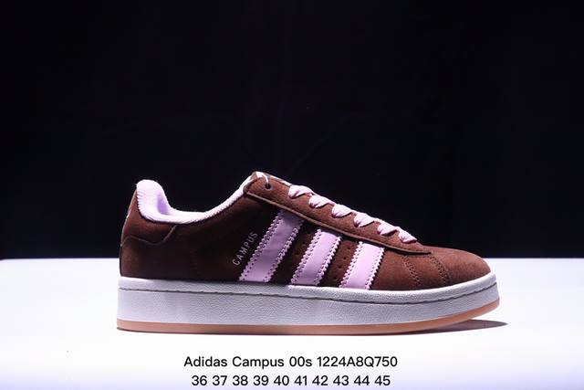 Adidas Originals Campus 00S 学院系列 面包风经典复古低帮百搭休闲运动板鞋 尺码：36-45 Xm1224Q750