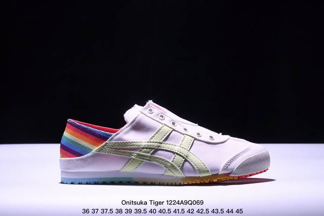 真标 Asics 亚瑟士 男女鞋真标半码制 配足弓鞋垫 日产经典老牌-鬼塚虎 Onitsuka Tiger Mexico 66经典墨西哥系列复古经典百搭板鞋休闲