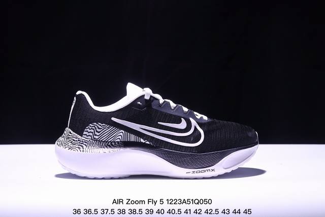 公司级air Zoom Fly 5 超轻跑步鞋织物减震轻盈跑步鞋 公司级 该鞋款专为训练和竞速而生 助力疾速畅跑采用柔软的泡绵缓震配置 结合不易磨损橡胶官方货号