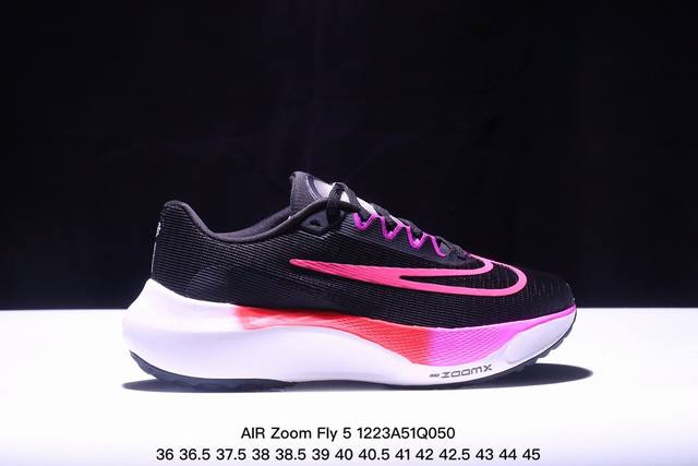 公司级air Zoom Fly 5 超轻跑步鞋织物减震轻盈跑步鞋 公司级 该鞋款专为训练和竞速而生 助力疾速畅跑采用柔软的泡绵缓震配置 结合不易磨损橡胶官方货号