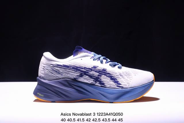 公司级asics Novablast 3轻量跑鞋 低帮轻量透气缓震休闲运动跑步鞋 货号:1011B693-301 尺码:36 37 37.5 38 39 39.