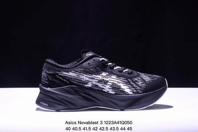 公司级asics Novablast 3轻量跑鞋 低帮轻量透气缓震休闲运动跑步鞋 货号:1011B693-301 尺码:36 37 37.5 38 39 39.