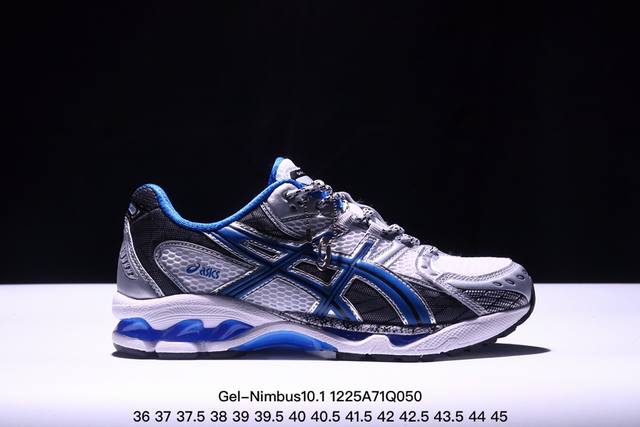 公司级asics Gel-Nimbus 10.1 亚瑟士运动休闲透气专业跑鞋 鞋面采用反绒皮与网布拼接 透气舒适兼具休闲时尚 结合简明的配色 展现品牌的传承 及