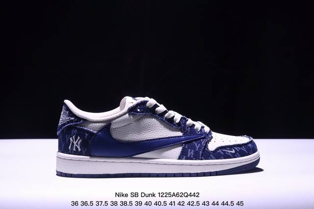 海外爆款限量发售！公司级 Nike Sb Dunk Low“斯图西联名 绑带米灰藏蓝勾” 周年高端定制 低帮休闲板鞋 定制鞋盒 大厂纯原品质出货 超高清洁度 皮