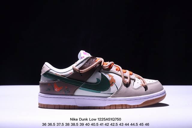 公司级！Futura X Nike Dunk Low Sb联名 解构绑带滑板鞋 这双鞋带系统延续了今年的代表性风格，搭配亮粉色鞋带，保持了 Dunk Sb Lo