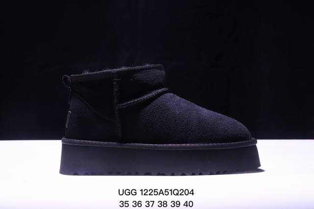 Ugg 低筒 中筒 雪地靴 俏皮可爱的百变造型， 美国轻奢品牌ugg 平底系列冬季羊毛一体雪地休闲保暖毛毛家居包头棉鞋。官方同步包装 检验标 材料采用原厂防污防