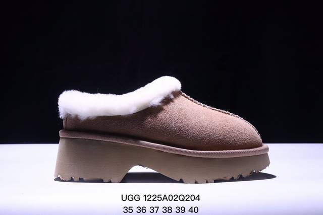 Ugg 冬季加绒加厚雪地靴 周冬雨同款 羚羊棕羊毛材质厚底短靴 Size:36-40码 Xm1225Q204