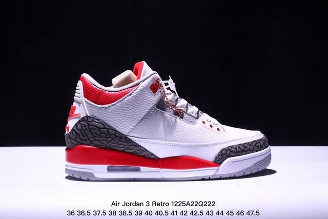 纯原 A2 原厂皮料 顶端纯原采用原厂乳胶鞋垫 Air Jordan 3 Retro Dark Lris 宫廷紫 原装私磨 原厂织唛标 顶级电绣 原厂头层皮 原