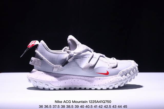 Nike Acg Mountain Fly Low Gtx Se 耐克 低帮 峡谷紫 机能防水 低邦户外功能鞋 鞋面采用gore-Tex技术，提供出色防水性能，