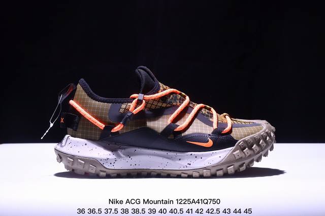 Nike Acg Mountain Fly Low Gtx Se 耐克 低帮 峡谷紫 机能防水 低邦户外功能鞋 鞋面采用gore-Tex技术，提供出色防水性能，