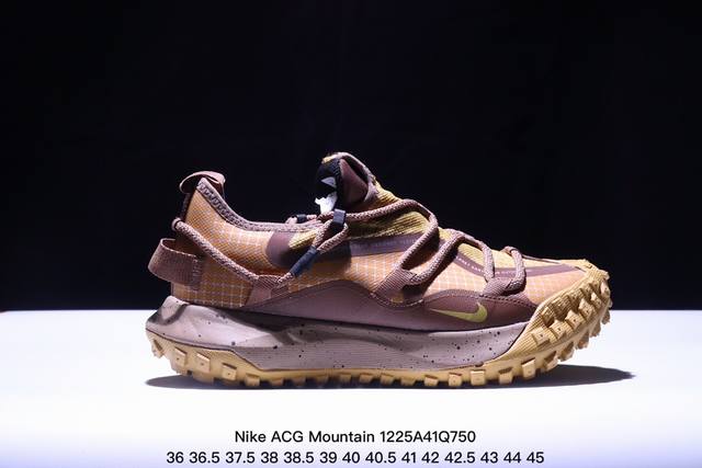 Nike Acg Mountain Fly Low Gtx Se 耐克 低帮 峡谷紫 机能防水 低邦户外功能鞋 鞋面采用gore-Tex技术，提供出色防水性能，