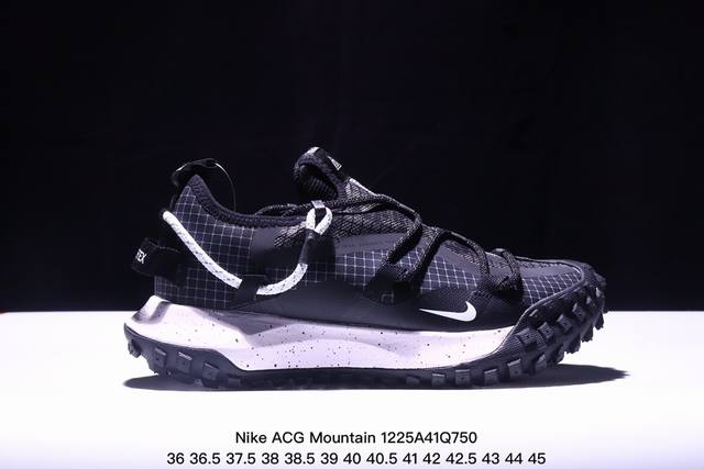 Nike Acg Mountain Fly Low Gtx Se 耐克 低帮 峡谷紫 机能防水 低邦户外功能鞋 鞋面采用gore-Tex技术，提供出色防水性能，