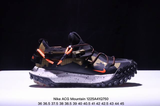 Nike Acg Mountain Fly Low Gtx Se 耐克 低帮 峡谷紫 机能防水 低邦户外功能鞋 鞋面采用gore-Tex技术，提供出色防水性能，