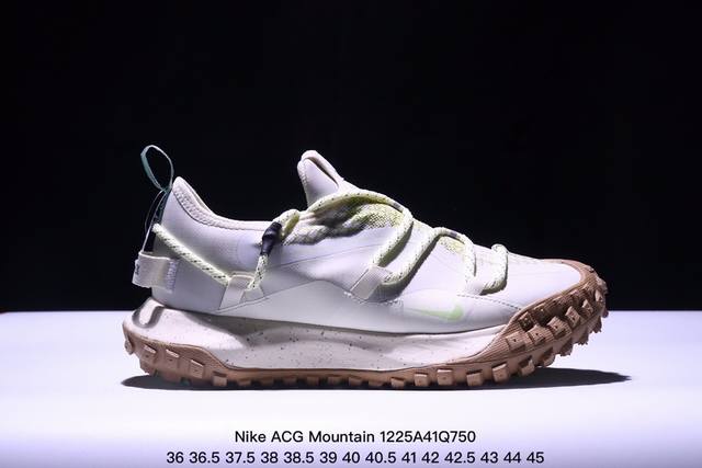 Nike Acg Mountain Fly Low Gtx Se 耐克 低帮 峡谷紫 机能防水 低邦户外功能鞋 鞋面采用gore-Tex技术，提供出色防水性能，