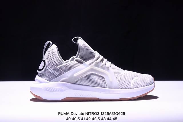 公司级彪马puma Deviate Nitro 3跑步鞋男鞋2024新款缓震鞋子训练跑鞋透气运动鞋舒适防滑耐磨 低帮 休闲跑步鞋 货号:3 98 05 尺码:4