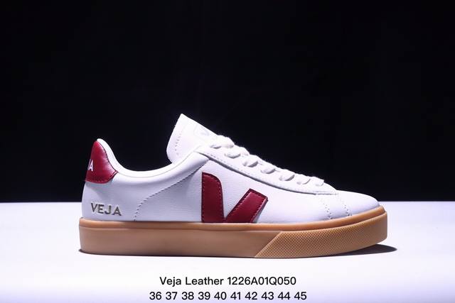 Ins爆款法国国民v字经典鞋 Veja Leather Extra Sneakers 春季入夏简约百搭款 尺码:36-45 Xm1226Q050