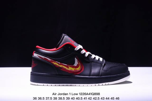 乔丹air Jordan 1 Low Aj1 乔1 低帮复古文化休闲运动篮球鞋。凭借出色的性能和吸睛的外观， Air Jordan直是风球场和街头的时尚标杆。A