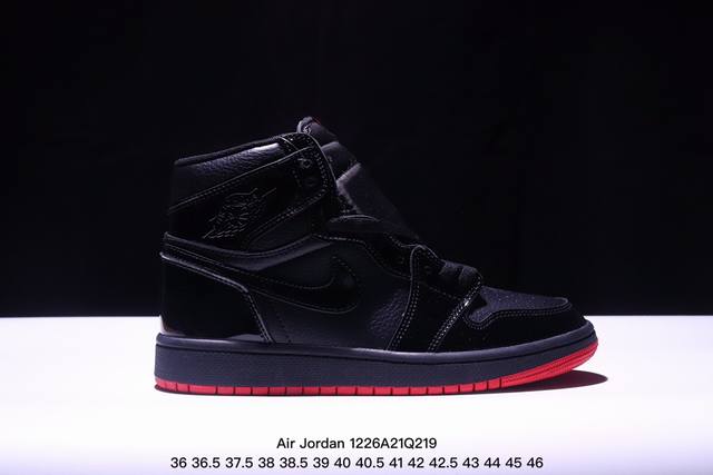 Jordan Air Jordan 1 Retro High Og Rare Air 柔软舒适 防滑耐磨 高帮 篮球鞋 白蓝 青少年 二层36-46真标含半码