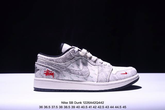 海外爆款限量发售！公司级 Nike Sb Dunk Low“Supreme联名 米白3D藏蓝勾” 周年高端定制 低帮休闲板鞋 定制鞋盒 大厂纯原品质出货 超高清