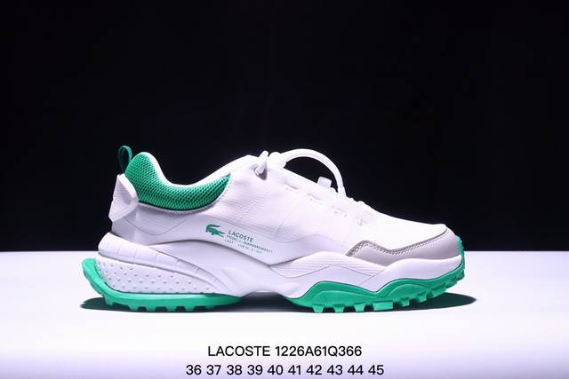 Lacoste法国鳄鱼 清新 时尚 舒适 低帮生活休闲鞋 尺码：36 37 38 39 40 41 42 43 44 45 Xm1226Q366