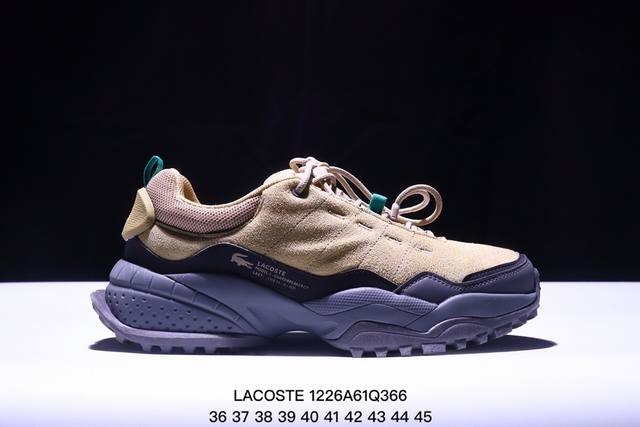 Lacoste法国鳄鱼 清新 时尚 舒适 低帮生活休闲鞋 尺码：36 37 38 39 40 41 42 43 44 45 Xm1226Q366