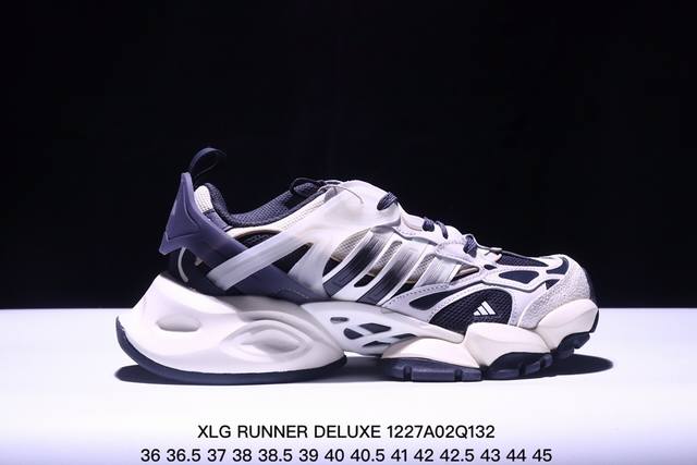 公司级阿迪达斯adidas Xlg Runner Deluxe 系列低帮老爹风增高复古中性休闲运动慢跑鞋 货号:Jp0577 Size:36 36.5 37 3