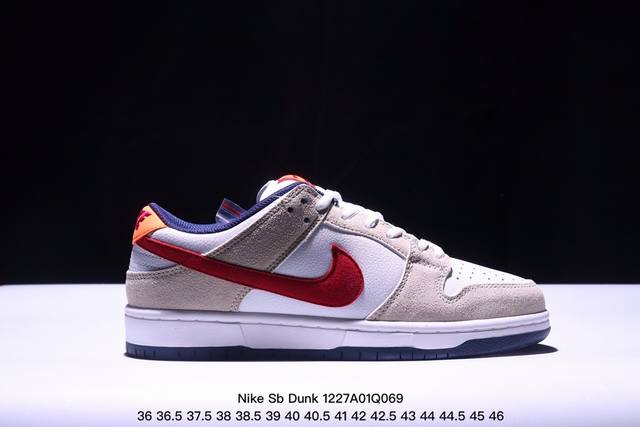 真标 耐克 Nike Sb Dunk Low Pro 男女同款运动鞋复古板鞋，采用柔软皮革鞋面，经久耐穿，塑就如元年款 Dunk 般的复古质感。鞋头透气孔，搭配