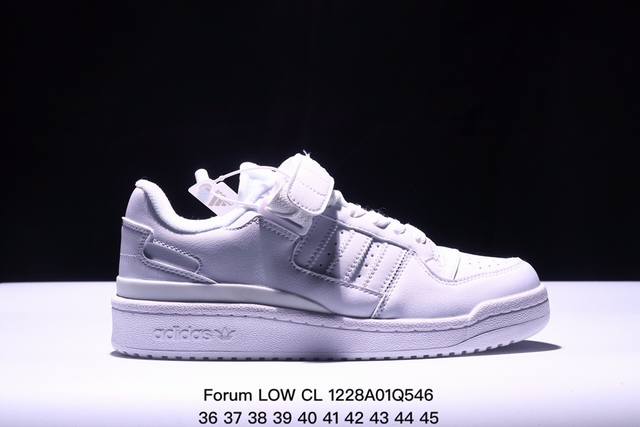 阿迪达斯adidas Forum Low Cl 三叶草低帮经典魔术贴复古板鞋 货号:Fy7999 码数：36 37 38 39 40 41 42 43 44 4