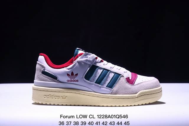 阿迪达斯adidas Forum Low Cl 三叶草低帮经典魔术贴复古板鞋 货号:Fy7999 码数：36 37 38 39 40 41 42 43 44 4