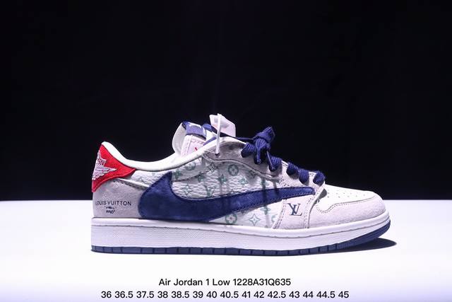 公司级 Travis Scott X Fragment Design X Jordan Air Jordan 1 Low Og Sp “Lv联名” 多方联名合作