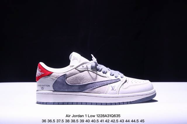 公司级 Travis Scott X Fragment Design X Jordan Air Jordan 1 Low Og Sp “Lv联名” 多方联名合作