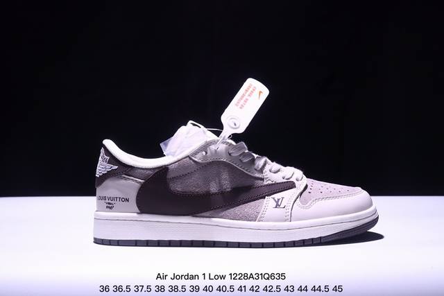 公司级 Travis Scott X Fragment Design X Jordan Air Jordan 1 Low Og Sp “Lv联名” 多方联名合作