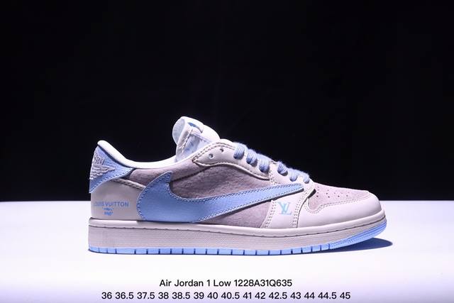 公司级 Travis Scott X Fragment Design X Jordan Air Jordan 1 Low Og Sp “Lv联名” 多方联名合作