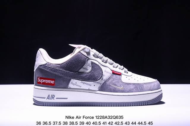 海外限量发售！公司级nike Air Force 1 '07 Low “北面联名--蓝勾小标”空军一号 低帮 运动鞋 休闲鞋 折边针车 工艺难度大 原楦头原纸板