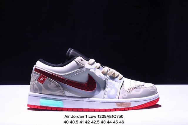 耐克 乔丹air Jordan 1 Low Aj1 乔1 乔丹1代aj1 解构绑带 双鞋带 低帮复古文化休闲运动篮球鞋。该鞋款从 1985 年元年款汲取设计灵感