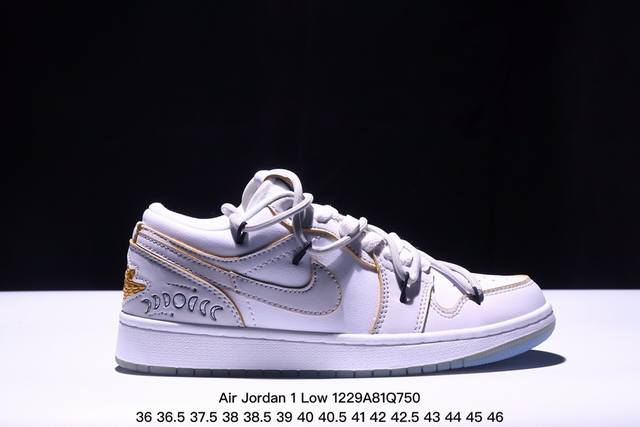 耐克 乔丹air Jordan 1 Low Aj1 乔1 乔丹1代aj1 解构绑带 双鞋带 低帮复古文化休闲运动篮球鞋。该鞋款从 1985 年元年款汲取设计灵感