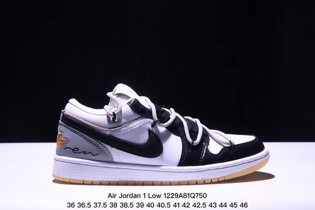 耐克 乔丹air Jordan 1 Low Aj1 乔1 乔丹1代aj1 解构绑带 双鞋带 低帮复古文化休闲运动篮球鞋。该鞋款从 1985 年元年款汲取设计灵感