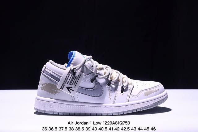 耐克 乔丹air Jordan 1 Low Aj1 乔1 乔丹1代aj1 解构绑带 双鞋带 低帮复古文化休闲运动篮球鞋。该鞋款从 1985 年元年款汲取设计灵感