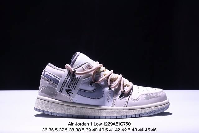 耐克 乔丹air Jordan 1 Low Aj1 乔1 乔丹1代aj1 解构绑带 双鞋带 低帮复古文化休闲运动篮球鞋。该鞋款从 1985 年元年款汲取设计灵感