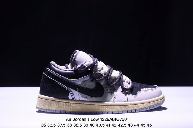 耐克 乔丹air Jordan 1 Low Aj1 乔1 乔丹1代aj1 解构绑带 双鞋带 低帮复古文化休闲运动篮球鞋。该鞋款从 1985 年元年款汲取设计灵感