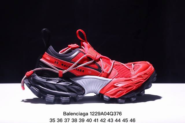 公司级balenciaga巴黎世家炸街老爹鞋男潮小众机能户外徒步登山鞋熔岩黑红情侣运动鞋 货号:804921 Whike 1000 尺码:35-46 Xm122